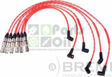 Высоковольтные провода провода зажигания комплект Bremi для Volkswagen Sharan I 1995-2000. Артикул 212F200