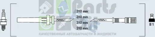 Высоковольтные провода провода зажигания комплект FAE для Chrysler Voyager IV 2003-2007. Артикул 83984