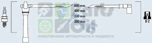 Высоковольтные провода провода зажигания комплект FAE для Fiat Palio I 2001-2004. Артикул 85648