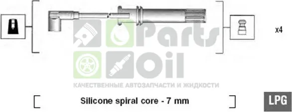 Высоковольтные провода провода зажигания комплект Magneti Marelli для Lancia Thema I 1988-1993. Артикул 941105280650