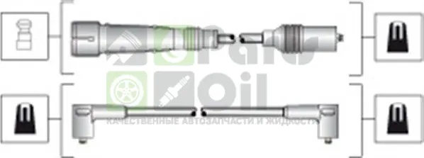 Высоковольтные провода провода зажигания комплект Magneti Marelli для Audi 100 IV C4 1990-1994. Артикул 941318111283