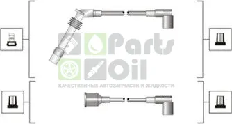 Высоковольтные провода провода зажигания комплект Magneti Marelli для Opel Combo B 1994-2001. Артикул 941319170027