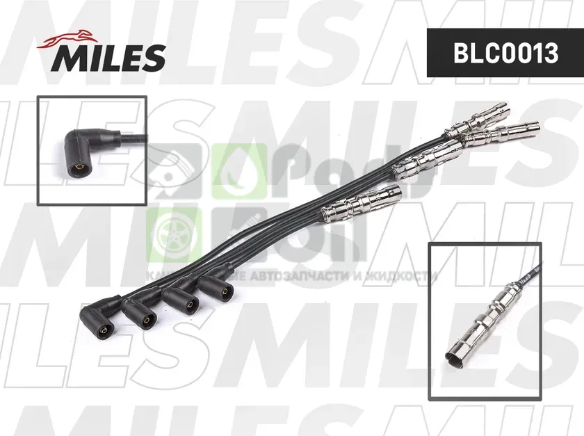 Высоковольтные провода провода зажигания комплект Miles для Volkswagen Passat B5 1996-2000. Артикул BLC0013