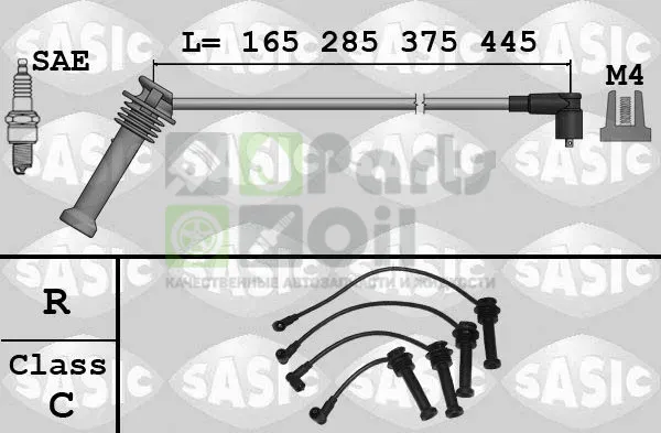 Высоковольтные провода провода зажигания комплект Sasic для Ford Mondeo II 1996-2000. Артикул 9286079
