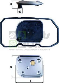 Фильтр АКПП Mahle-Knecht для Mercedes-Benz A-Класс II W169 2004-2012. Артикул HX 158D