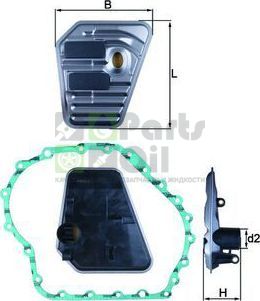 Фильтр АКПП Mahle-Knecht для Audi A6 III C6 2004-2011. Артикул HX 167D