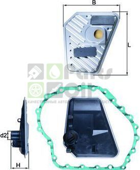 Фильтр АКПП Mahle-Knecht для Audi A8 II D3 2003-2006. Артикул HX 168D