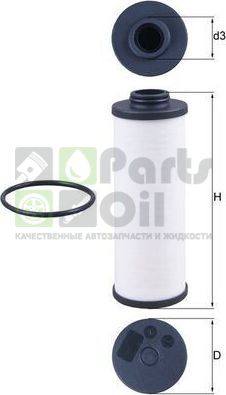 Фильтр АКПП Mahle-Knecht для Audi A4 allroad IV B8 2009-2016. Артикул HX 186D