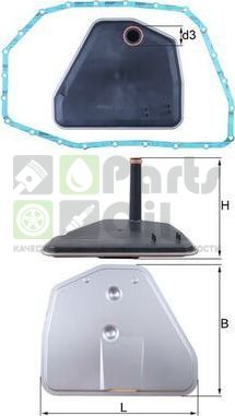 Фильтр АКПП Mahle для Audi A6 allroad II C6 2006-2011. Артикул HX 164D