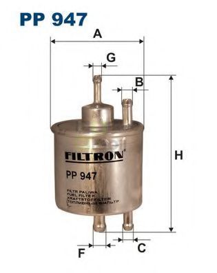 Фильтр топливный FILTRON PP947