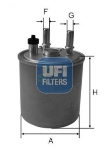 Фильтр топливный UFI 2407300