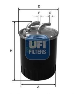 Фильтр топливный UFI 2407700