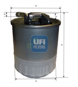 Фильтр топливный UFI 2410700
