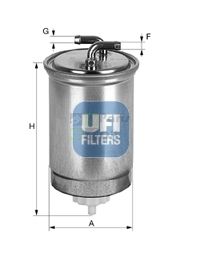 Фильтр топливный UFI 2436500