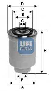 Фильтр топливный UFI 2441100