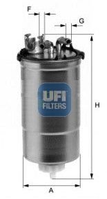 Фильтр топливный UFI 2442800