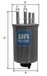 Фильтр топливный UFI 2445900
