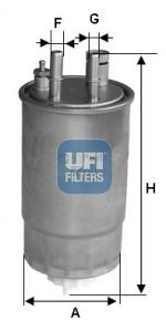 Фильтр топливный UFI 24ONE00