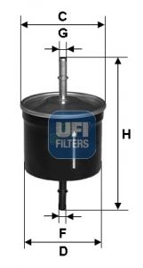 Фильтр топливный UFI 3181100