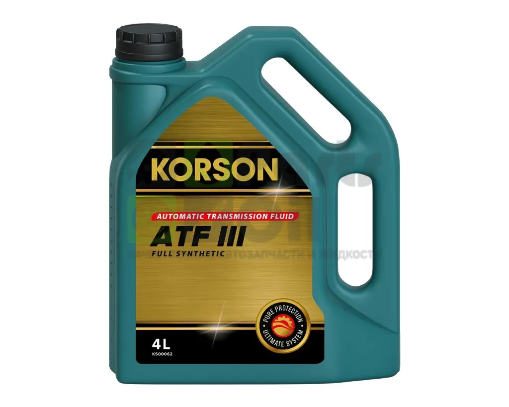 Масло трансмиссионное KORSON ATF III АКПП синтетическое 4 л