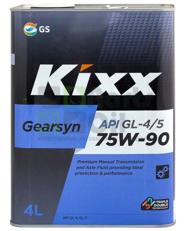 Масло трансмиссионное Kixx Gearsyn 75W-90 МКПП синтетическое 4 л