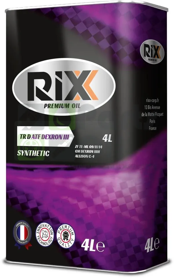 Масло трансмиссионное RIXX TR D ATF DEXRON-III 4 л