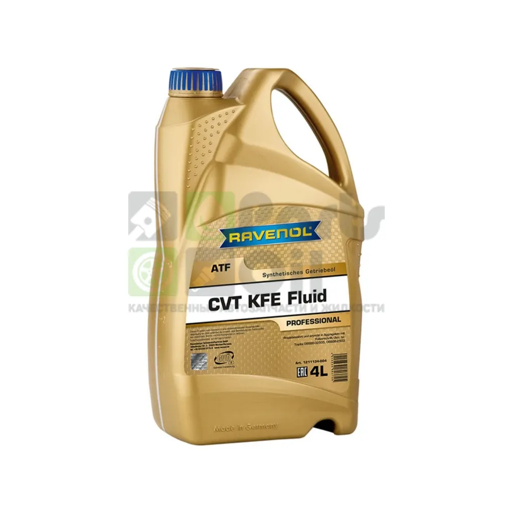 Масло трансмиссионное Ravenol CVT KFE Fluid АКПП синтетическое 4 л