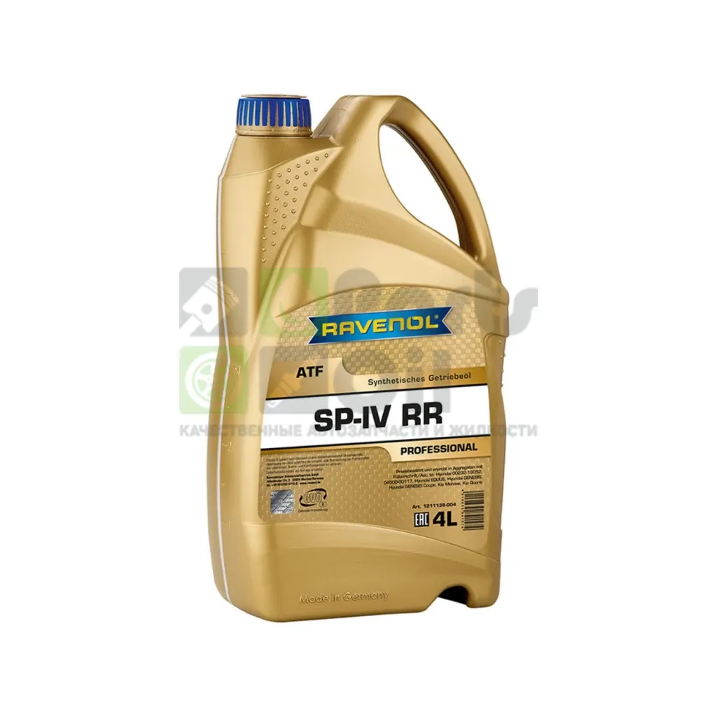 Масло трансмиссионное Ravenol ATF SP-IV RR АКПП синтетическое 4 л