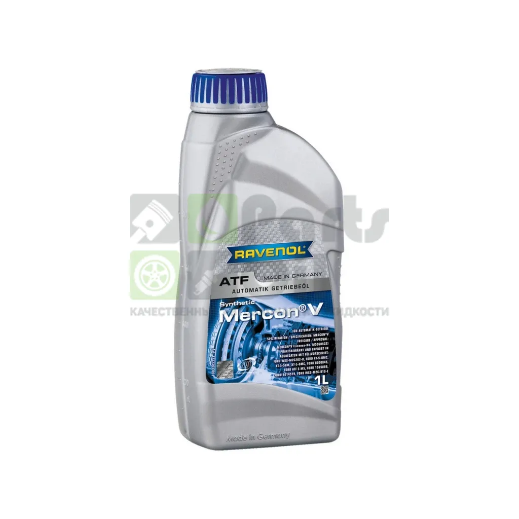 Масло трансмиссионное Ravenol ATF Mercon V АКПП синтетическое 1 л