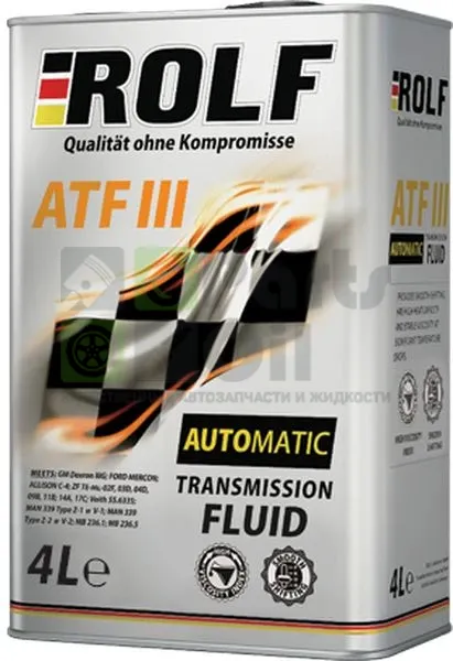 Масло трансмиссионное Rolf ATF III АКПП минеральное 4 л