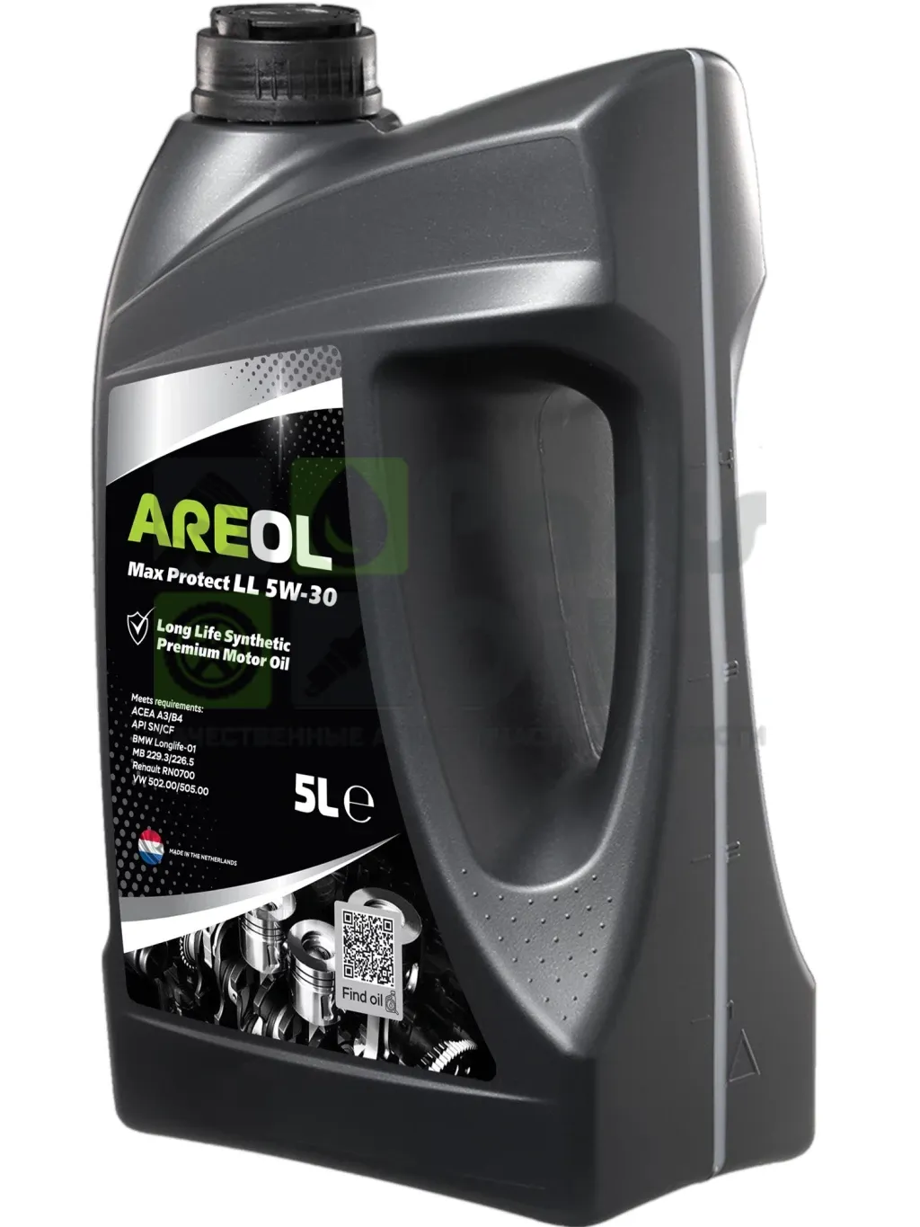 Моторное масло AREOL Max Protect LL 5W-30 синтетическое 5 л