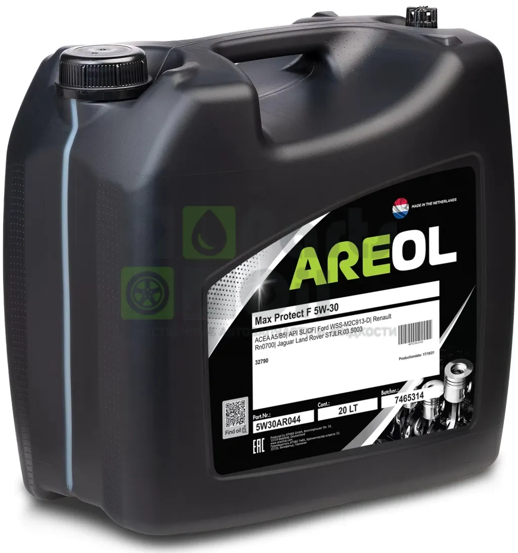 Моторное масло AREOL Max Protect F 5W-30 синтетическое 20 л