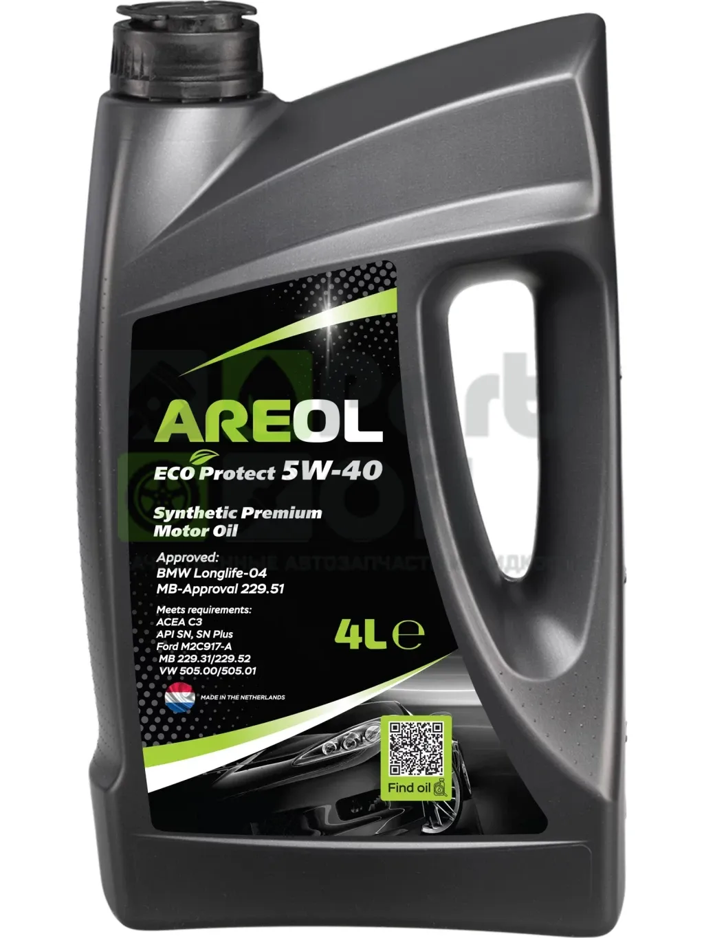 Моторное масло AREOL ECO Protect 5W-40 синтетическое 4 л