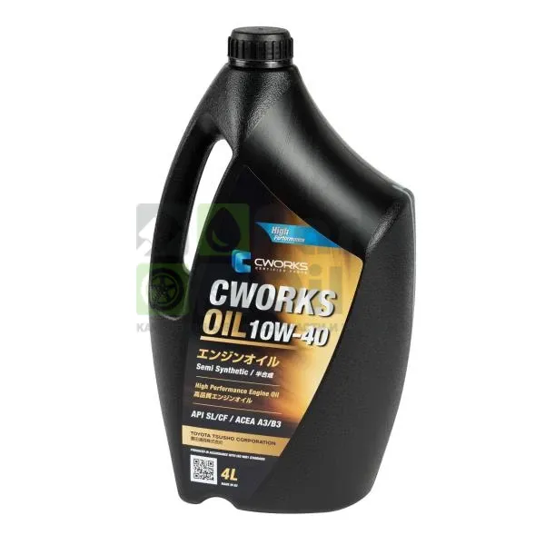 Моторное масло CWORKS A130R4004 10W-40 полусинтетическое 4 л
