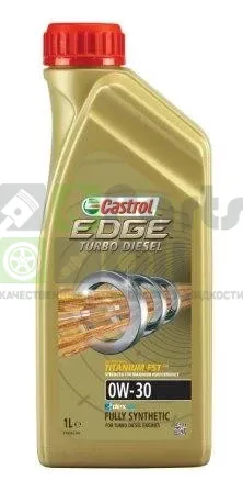 Моторное масло Castrol Edge Titanium Turbo Diesel 0W-30 синтетическое 1 л
