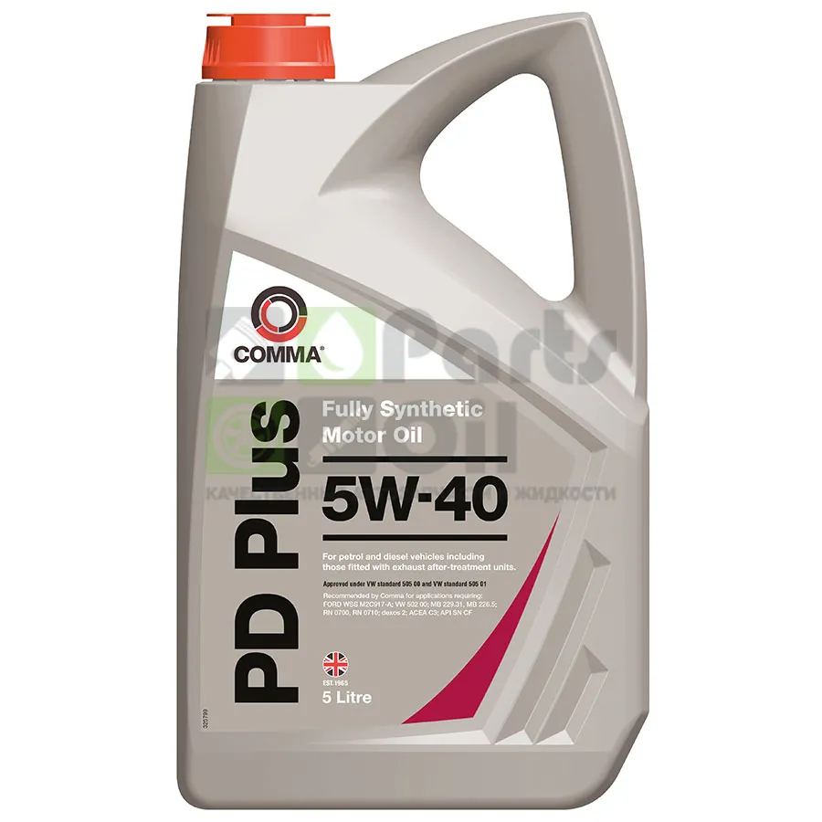 Моторное масло Comma PD Plus 5W-40 синтетическое 5 л