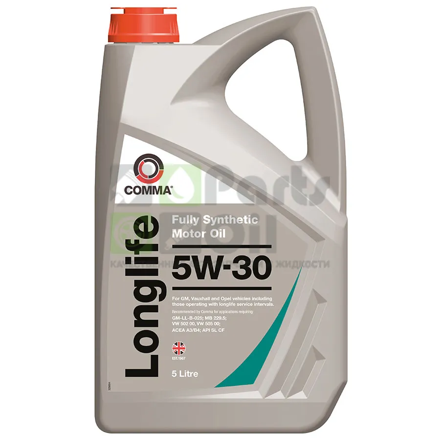 Моторное масло Comma Longlife 5W-30 синтетическое 5 л