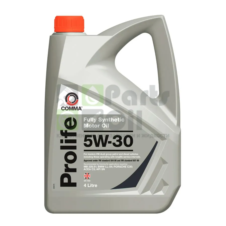 Моторное масло Comma Prolife 5W-30 синтетическое 4 л