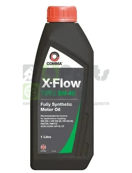 Моторное масло Comma X-Flow Type G 5W-40 синтетическое 1 л