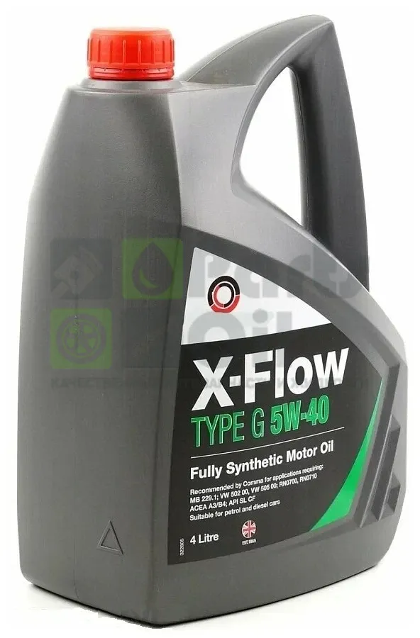 Моторное масло Comma X-Flow Type G 5W-40 синтетическое 4 л