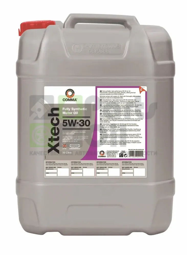 Моторное масло Comma Xtech 5W-30 синтетическое 20 л