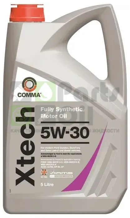 Моторное масло Comma Xtech 5W-30 синтетическое 5 л
