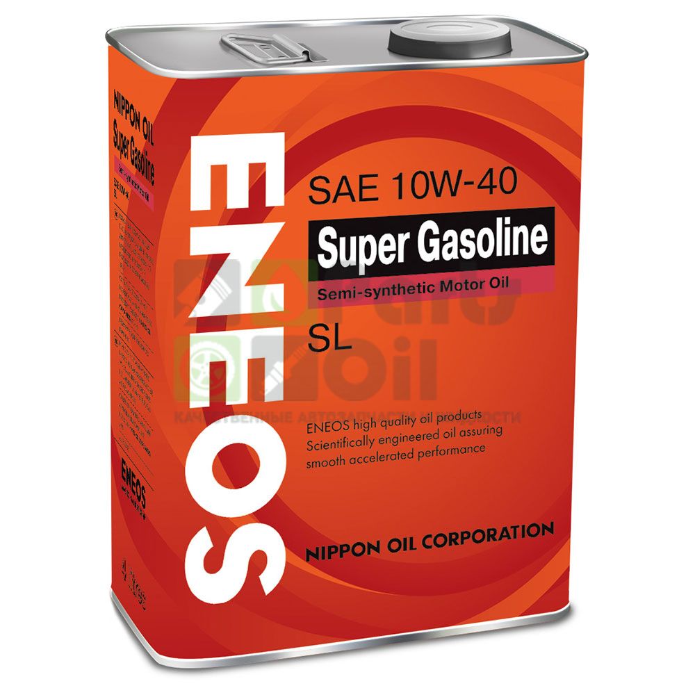 Масло моторное ENEOS Super Gasoline SL 10W-40 4 л.