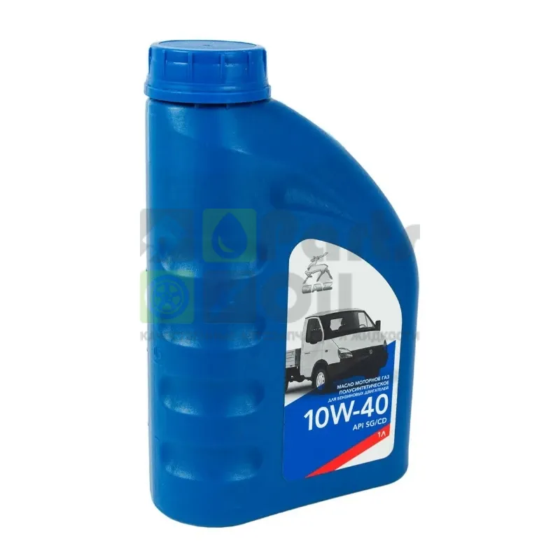 Моторное масло GAZ .ГАЗ 10W40;К.1Л. 10W-40 полусинтетическое 1 л