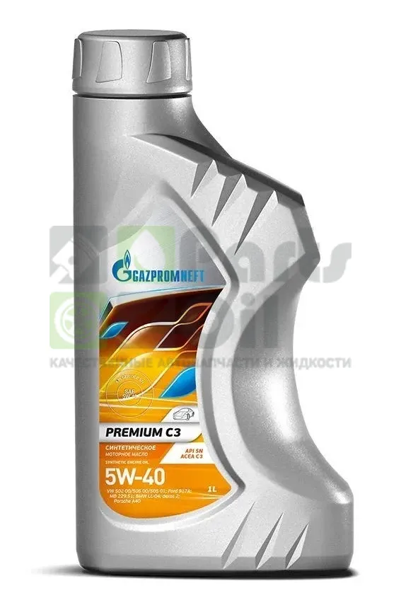 Моторное масло Gazpromneft Premium С3 5W-40 синтетическое 1 л