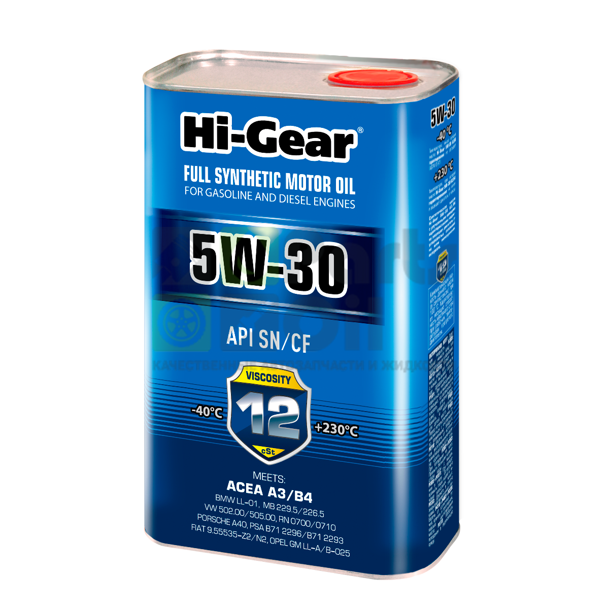 Моторное масло Hi-Gear 5W-30 SMCF ACEA A3B4, 1л. HG0030