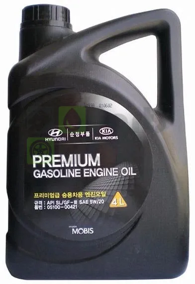 Моторное масло HyundaiKia Premium Gasoline 5W-20 полусинтетическое 4 л