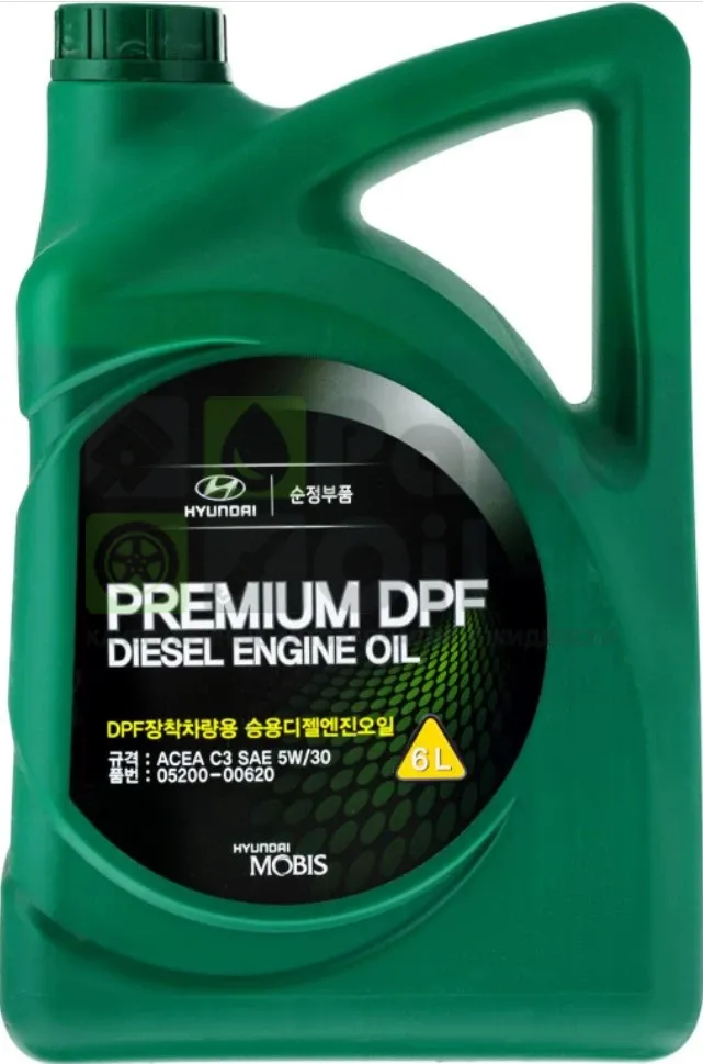 Моторное масло HyundaiKia Premium DPF Diesel 5W-30 синтетическое 6 л