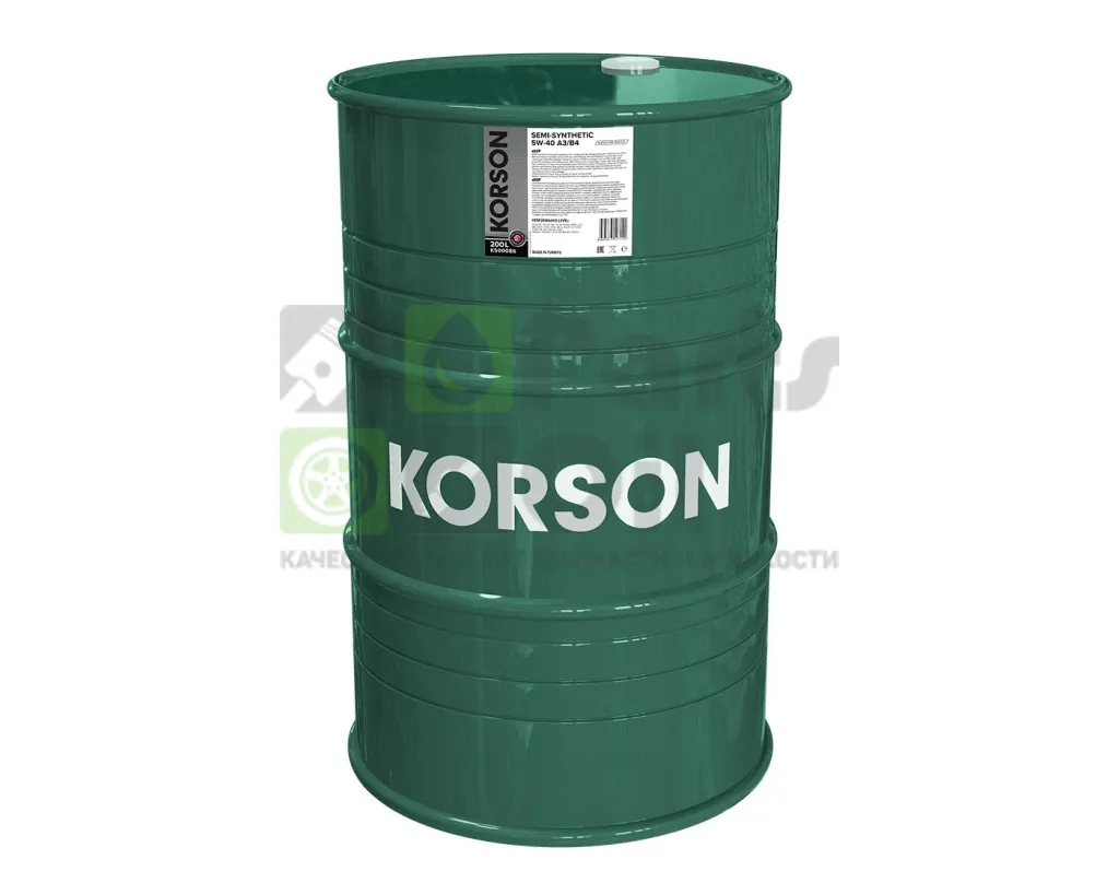 Моторное масло KORSON KS00086 5W-40 полусинтетическое 200 л