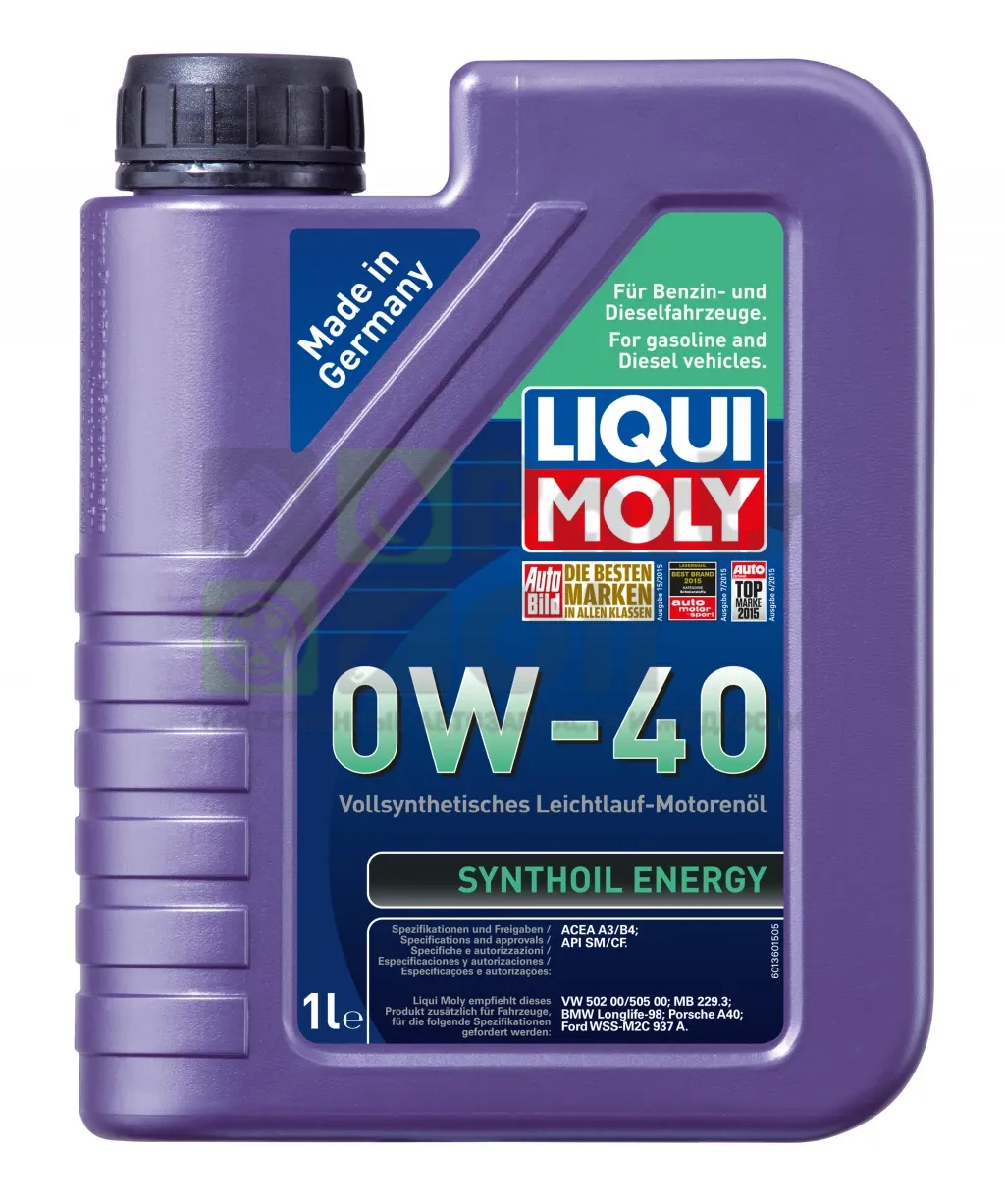 Моторное масло Liqui Moly Synthoil Energy 0W-40 1 л